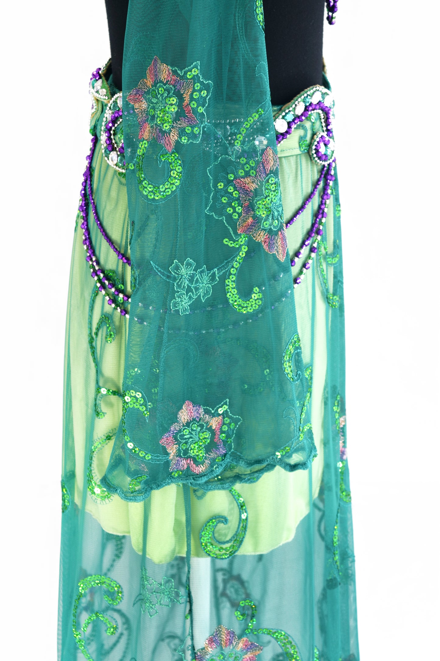 Fairies - Belly dance costume Verde esmeralda