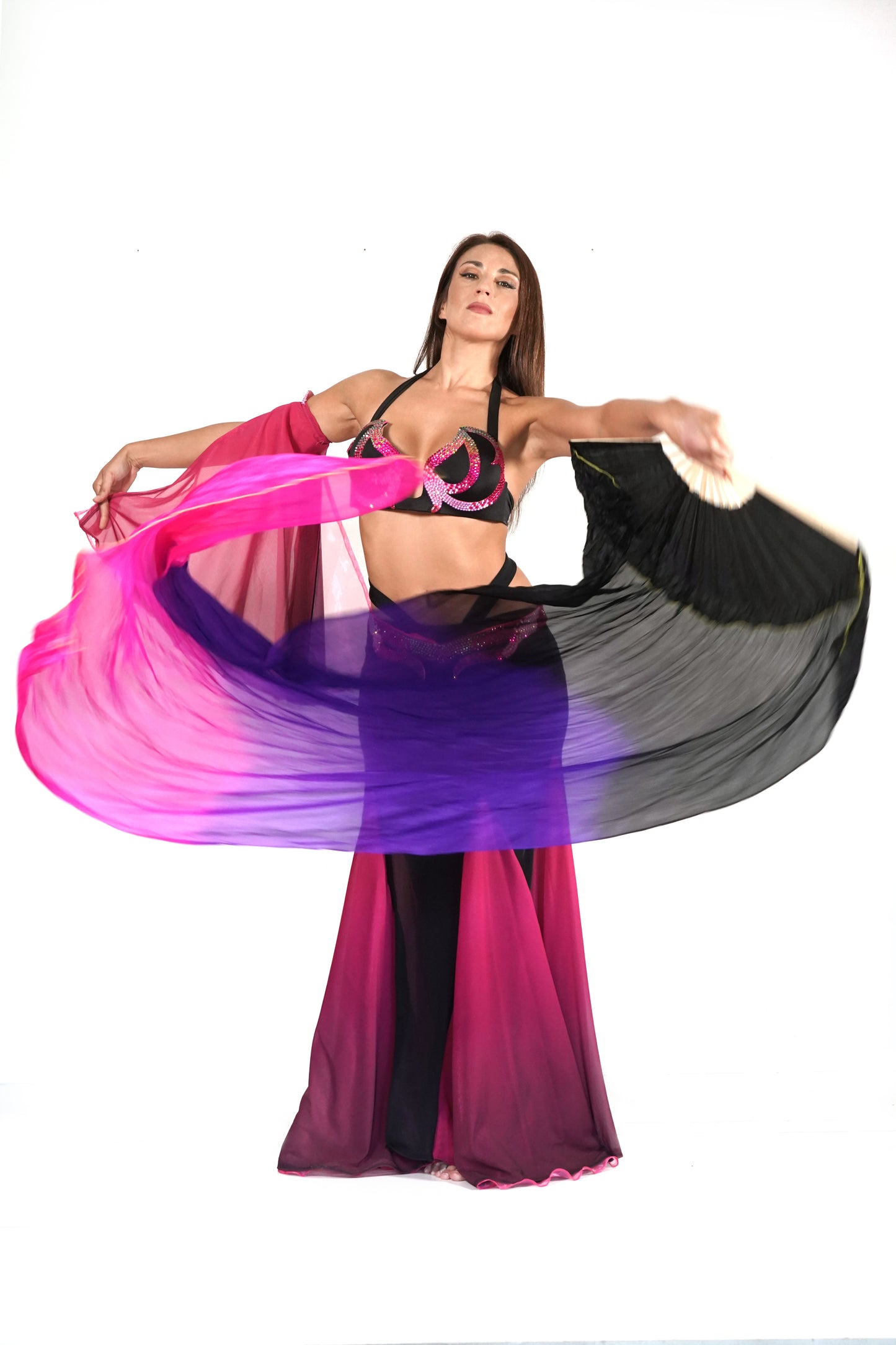 Fan veils violeta