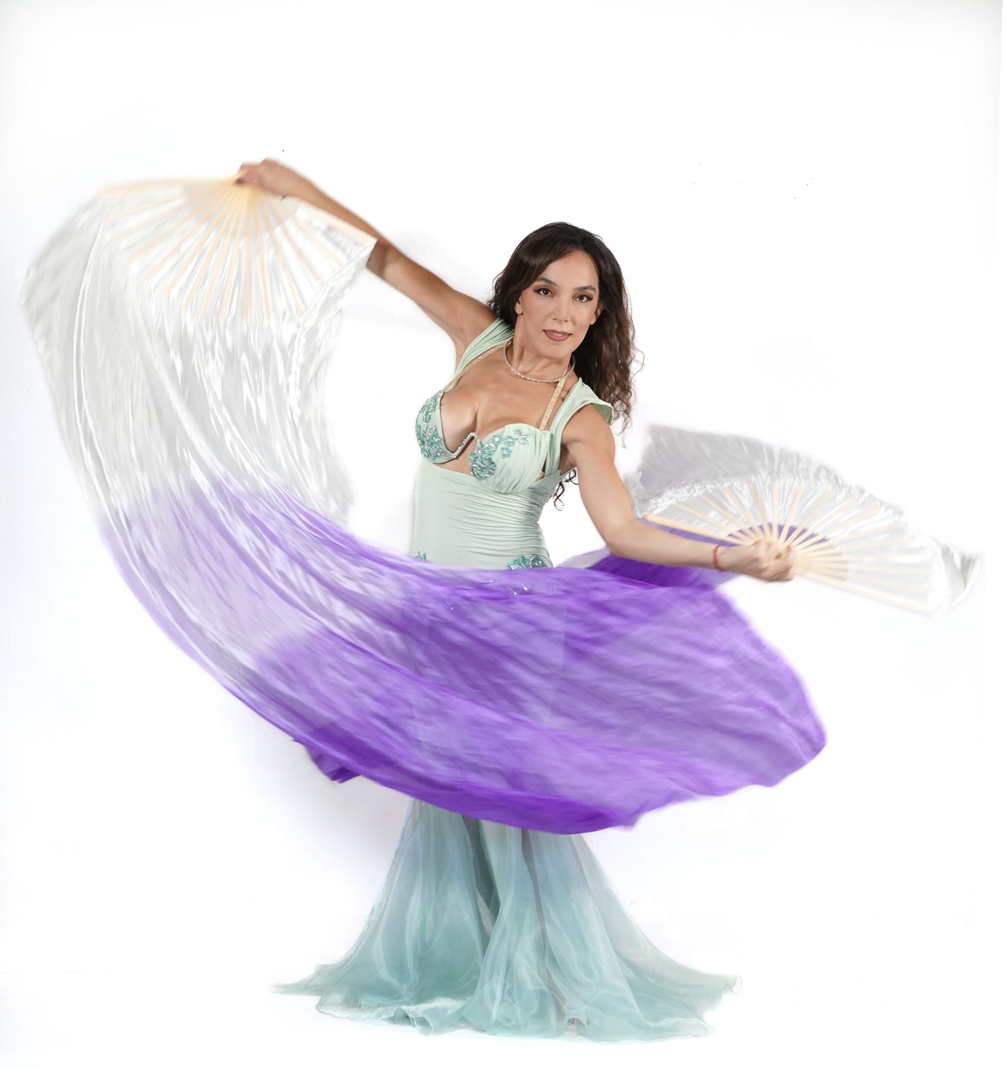 Fan veils lila