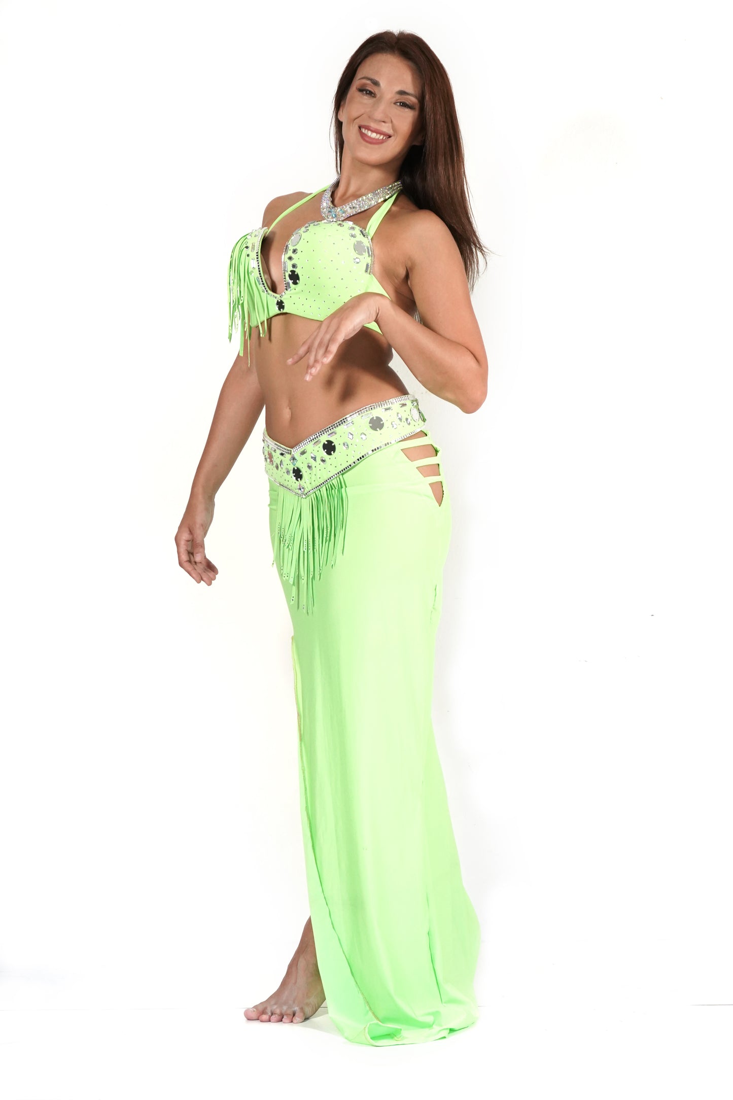 Neón - Belly dance costume Verde